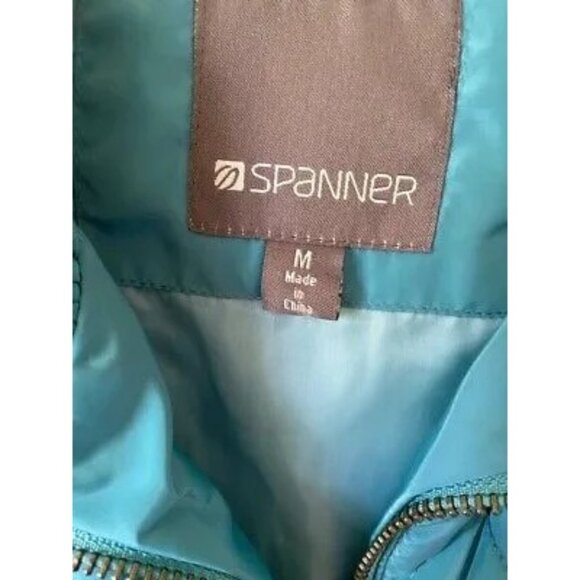 SPANNER Women's Vest Jacket Blue Zip Up Quilted Collared Lined Pocket M - Picture 5 of 7